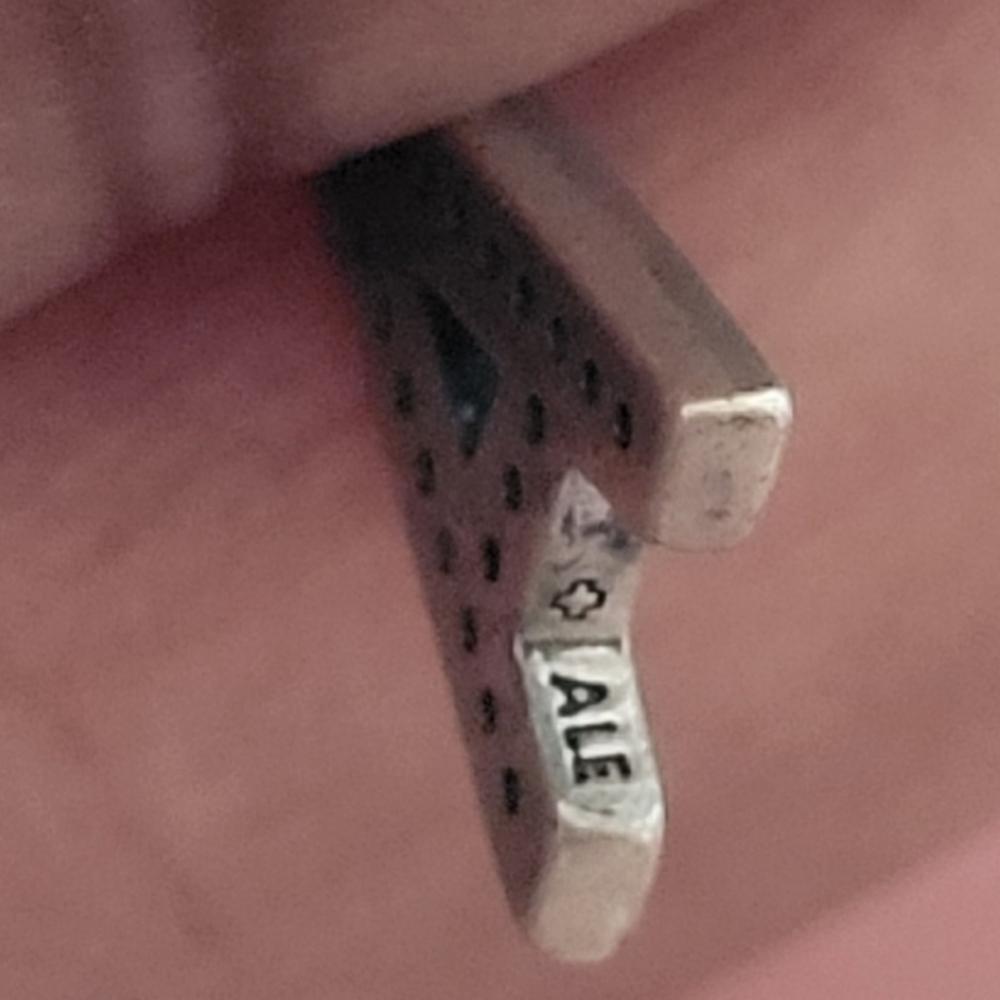 Pandora CZ Letter A Charm Initial ALE 925 Silver